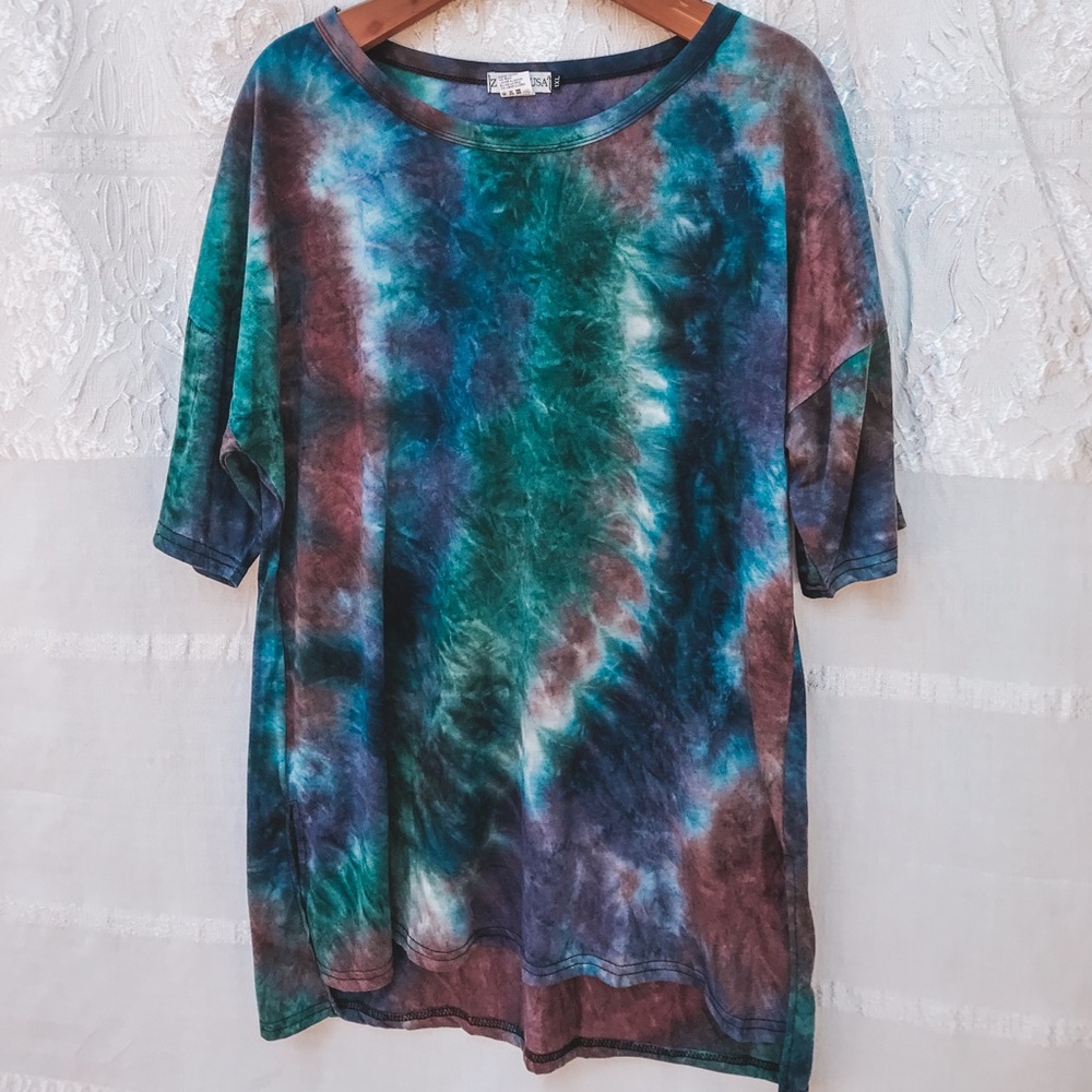 Oversized Tie Dye T-shirt//Dress